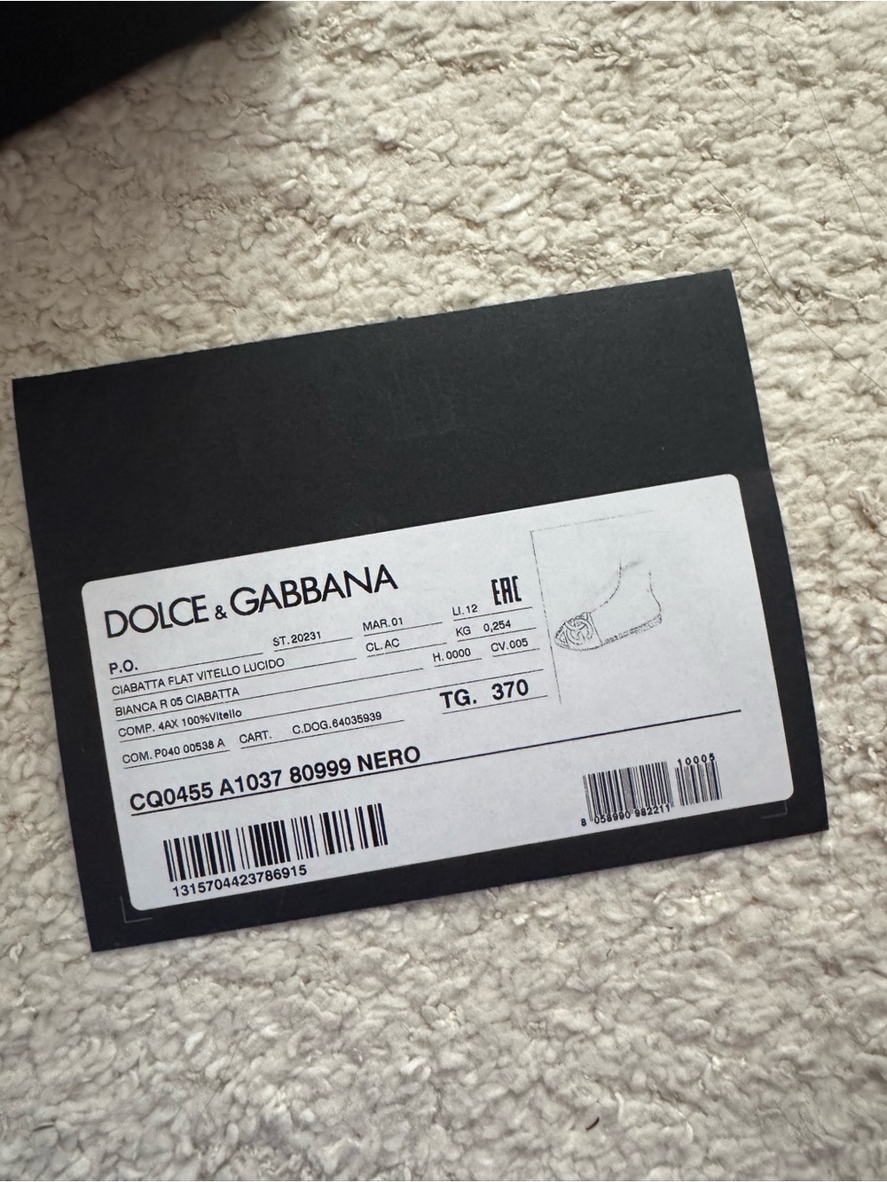 Dolce & Gabbana Black Patent Slides with Large Gold DG Logo - Picture 4 of 4